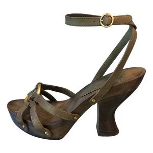Pre owned YSL Strappy Clogs